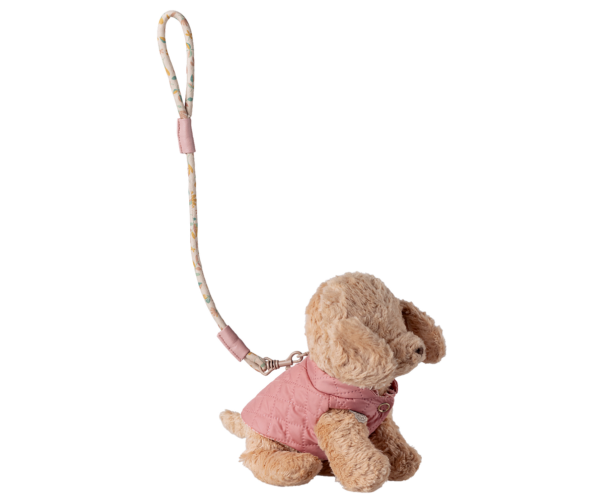 Harnais et laisse pour animaux de compagnie - Rose - Maileg