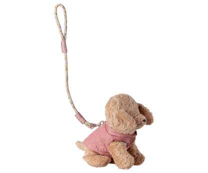 Harnais et laisse pour animaux de compagnie - Rose - Maileg