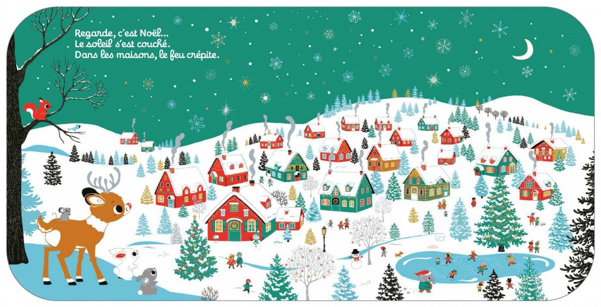 Regarde, c'est Noël ! - Livre d'éveil à toucher pour les bébés, dès 6 mois