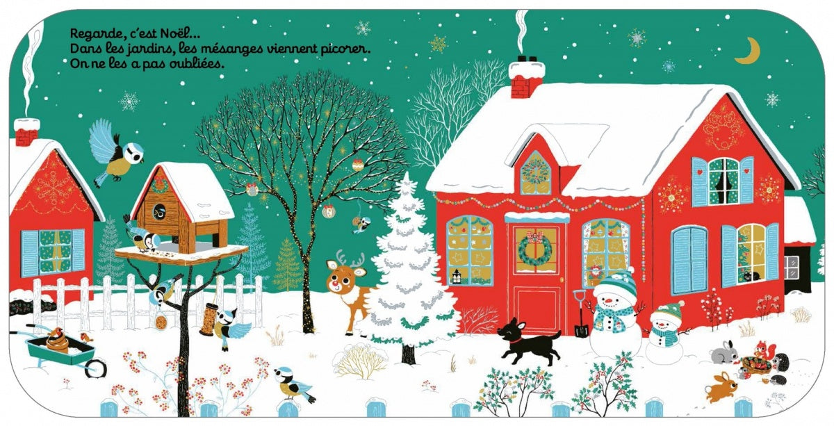 Regarde, c'est Noël ! - Livre d'éveil à toucher pour les bébés, dès 6 mois