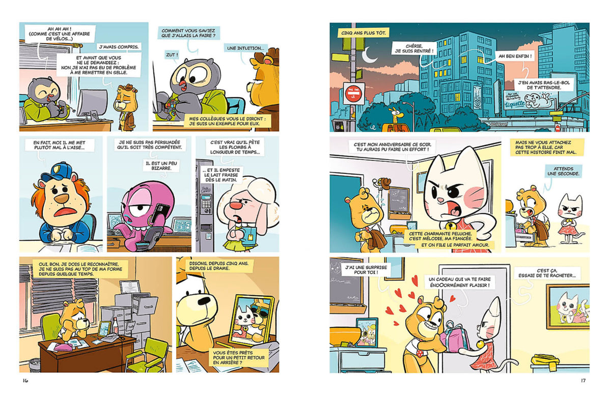 Inspecteur Peluche – Tome 1 : Un vrai dur chez les doudous – BD Auzou