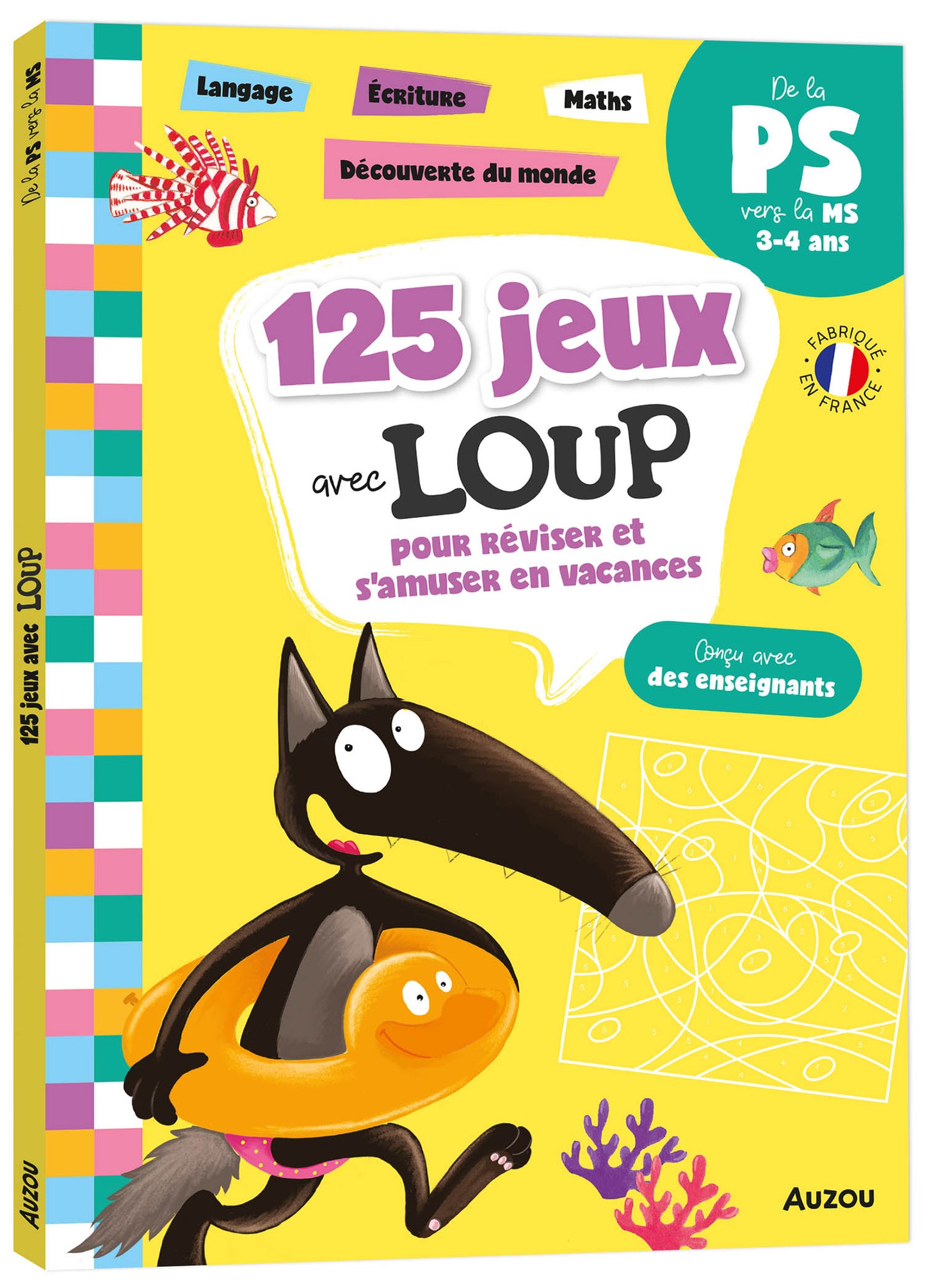 125 jeux avec Loup PS vers MS - Auzou