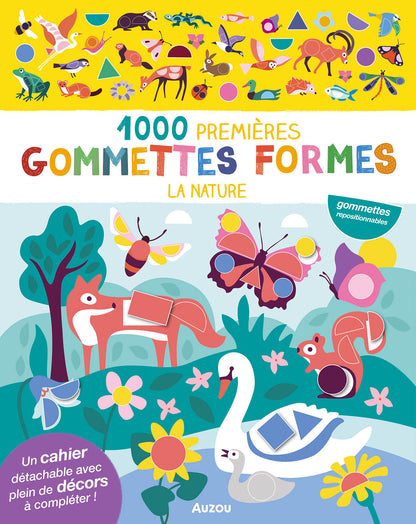 Mes tout premiers autocollants - 1000 premières gommettes formes la nature