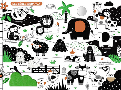 Mon très grand livre d'éveil en noir et blanc -  Auzou