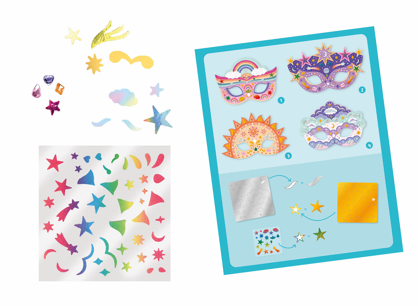 MA POCHETTE D'ARTISTE - MES MASQUES CÉLESTES - AUZOU