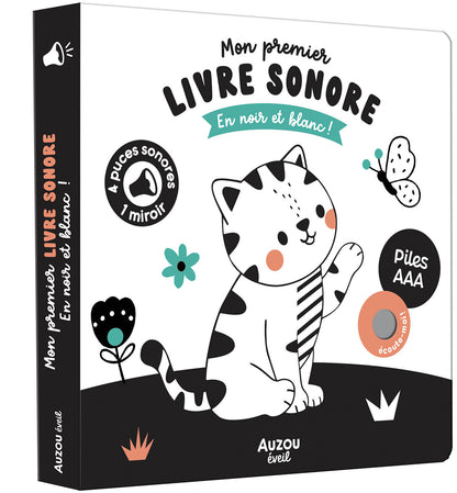 Mon premier livre sonore en noir et blanc | Livre Auzou