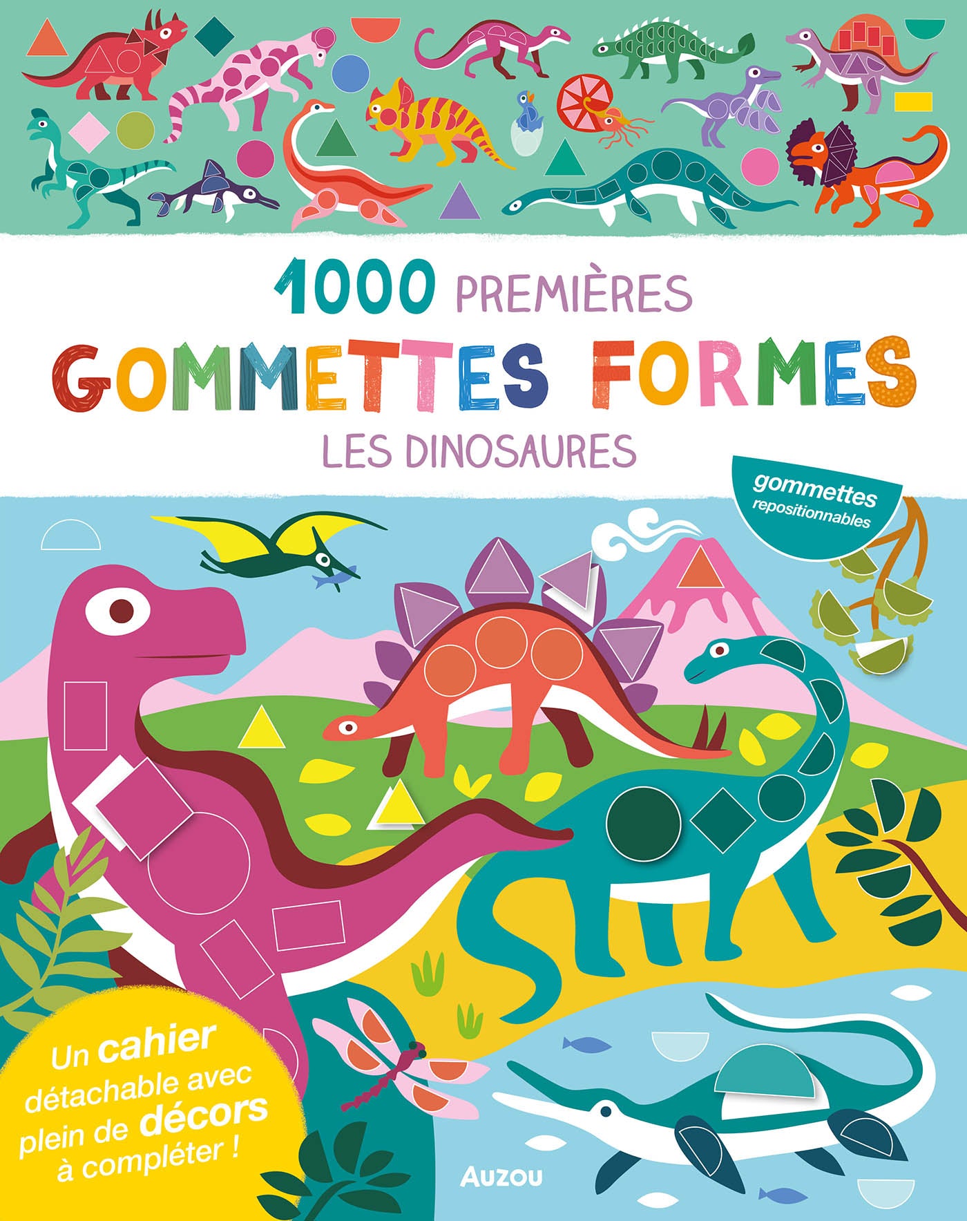Mes tout premiers autocollants - 1000 premières gommettes formes Dinosaures