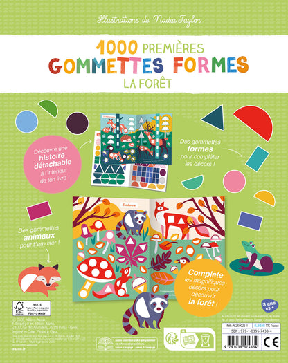 1000 premières gommettes formes forêt – Mes tout premiers autocollants – Auzou