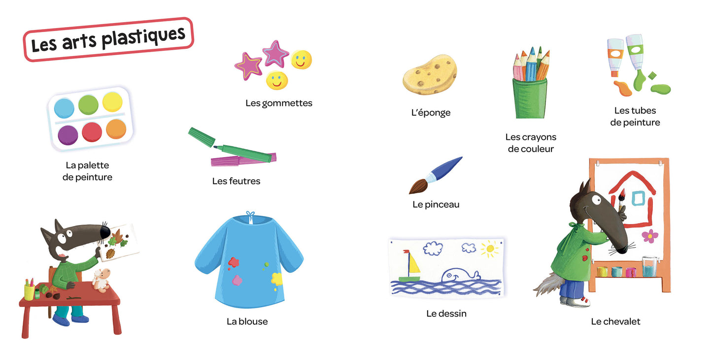 Mes 100 mots de l'école - P'tit Loup - Livre Auzou