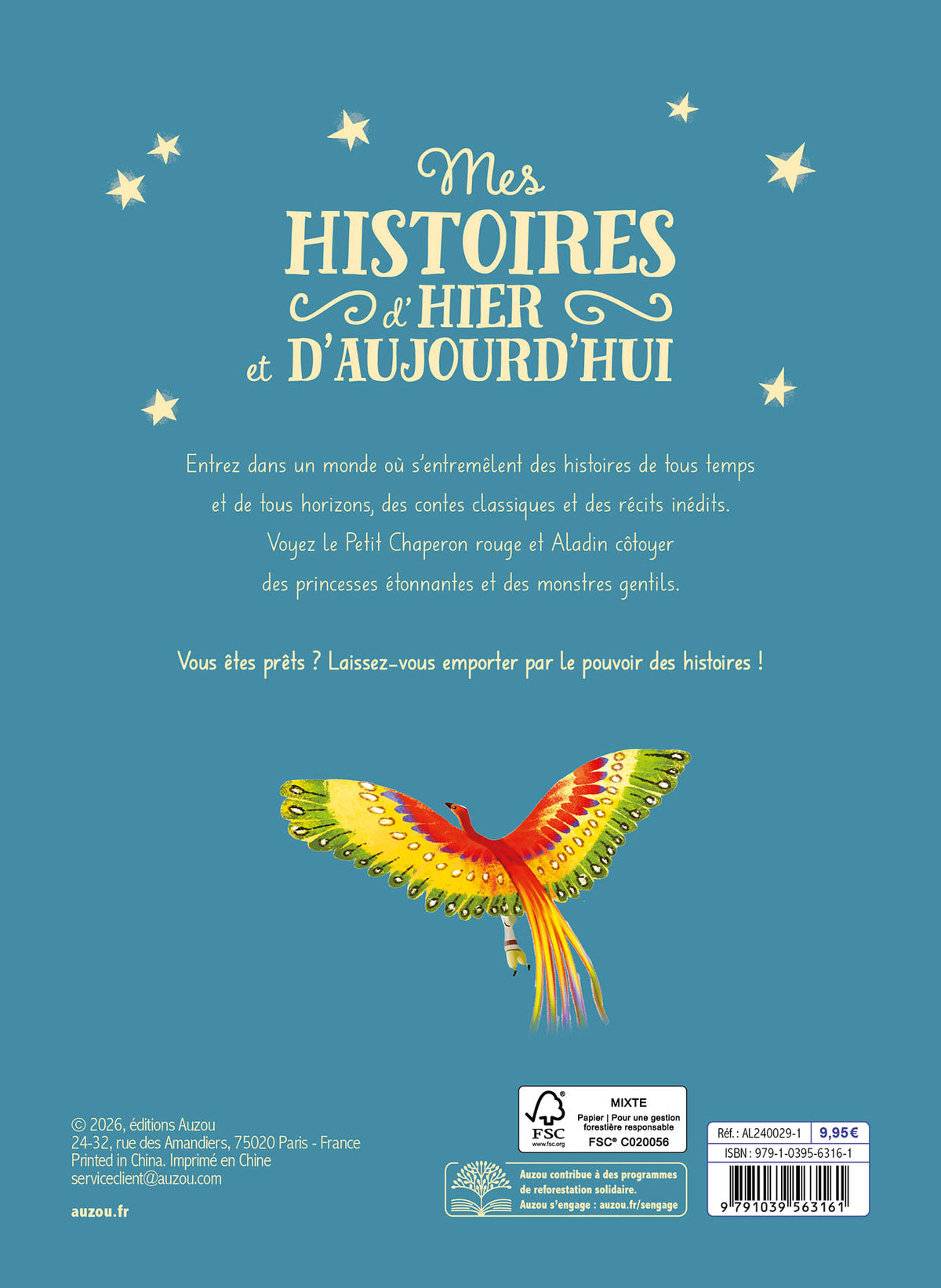 Mes histoires d’hier et d’aujourd’hui – Recueil dès 3 ans – Auzou