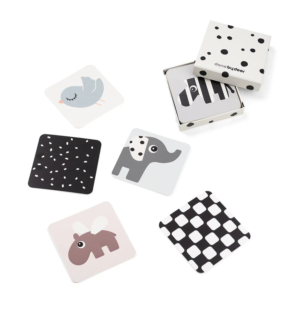 Cartes aux motifs contrastés lot de 10 - Deer friends - Multicolore- Done by Deer