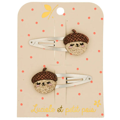 Barrettes Fernand le Gland - Luciole et Petit Pois