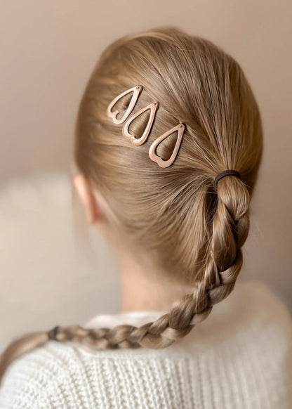 Pinces coeur à cheveux pailletées - Multicolore - Mrs Ertha