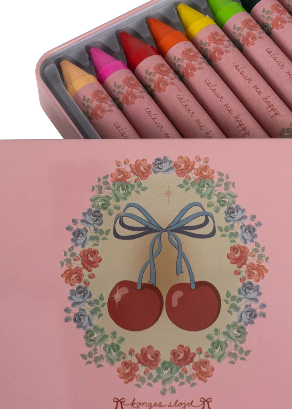 Boite de 10 crayons Cerise Bow - Konges Sløjd