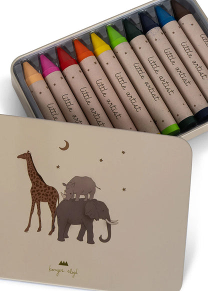 Boite de 10 crayons Safari - Konges Sløjd