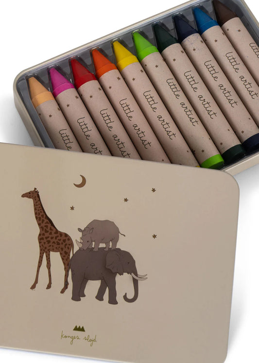 Boite de 10 crayons Safari - Konges Sløjd
