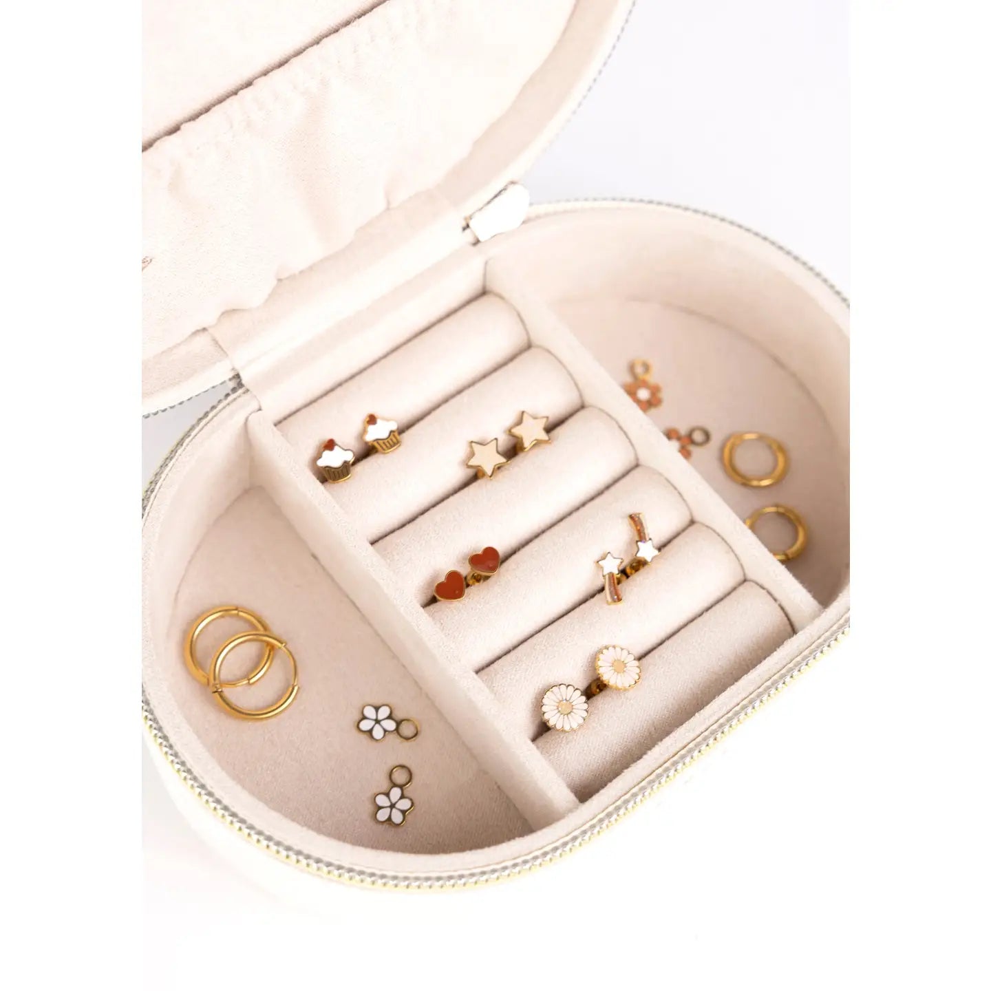 Boîte à Bijoux Aura - Broderie Marguerite - Mrs Ertha