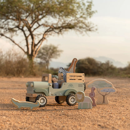 Boîte à formes Voiture de Safari en bois - Safari Friends - Little Dutch