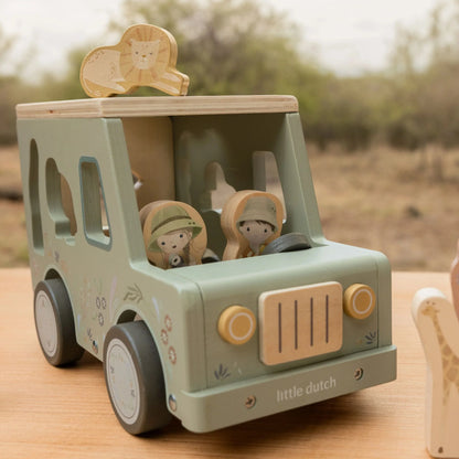 Boîte à formes Voiture de Safari en bois - Safari Friends - Little Dutch