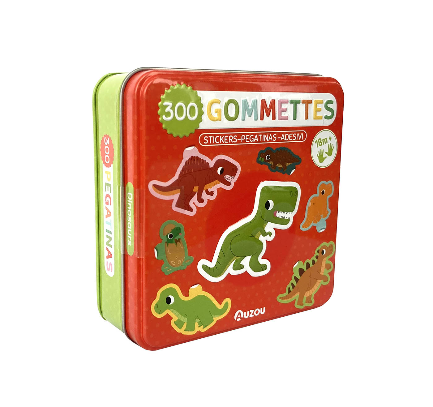 Boîte de gommettes métal  - Dinosaure - Auzou