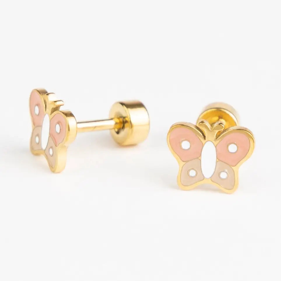 Boucles d'oreilles clous - Petit Papillon - Mrs Ertha