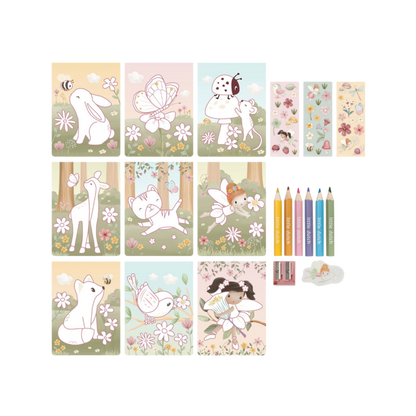 Cahier de coloriage Rosa - Fairy Garden - Little Dutch