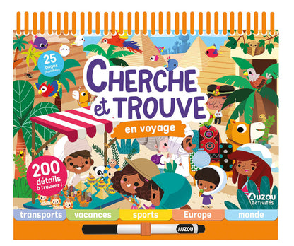 Bloc-notes cherche et trouve - En Voyage - Auzou
