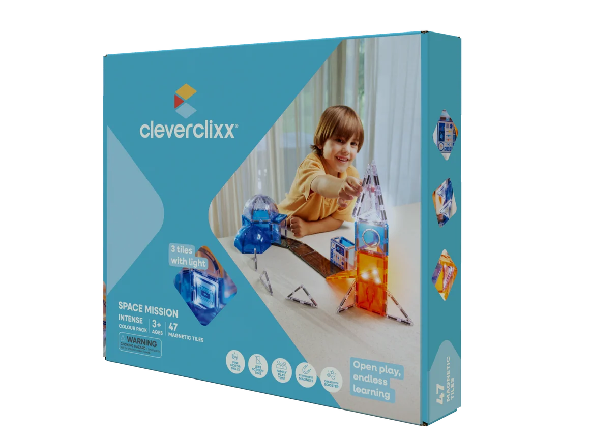 Pack Mission spatiale tuiles magnétique 47 pièces – Cleverclixx