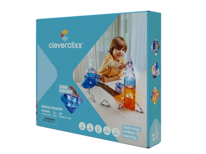 Pack Mission spatiale tuiles magnétique 47 pièces – Cleverclixx