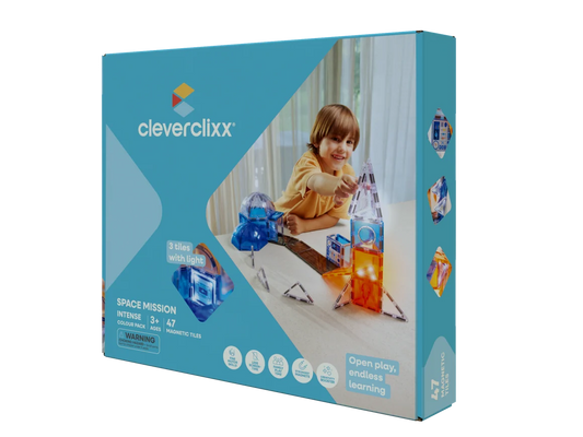 Pack Mission spatiale tuiles magnétique 47 pièces – Cleverclixx
