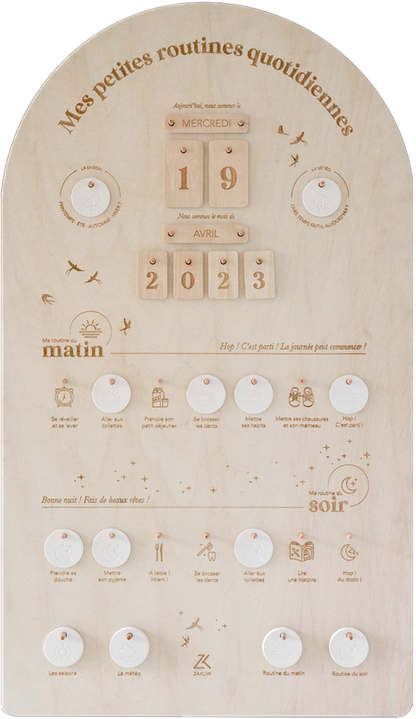Tableau "Mes petites routines"