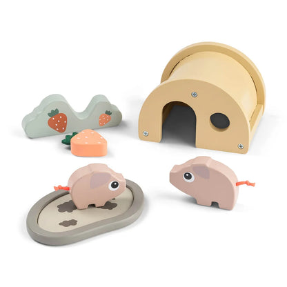 Coffret de jeu Tiny farm - Pigee - multicolore - Done by Deer