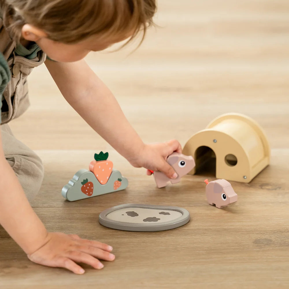 Coffret de jeu Tiny farm - Pigee - multicolore - Done by Deer