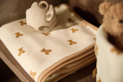 Couverture - Little Waffle - Mini Teddy Bear - Jollein