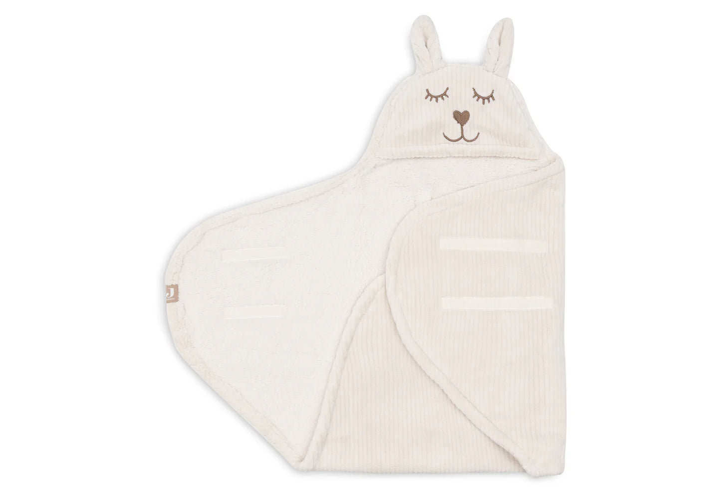 Couverture portefeuille Bunny Cloudy Rib #Oatmeal - Jollein