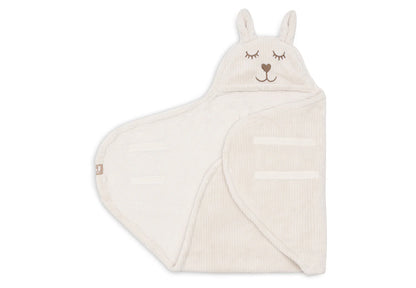 Couverture portefeuille Bunny Cloudy Rib #Oatmeal - Jollein