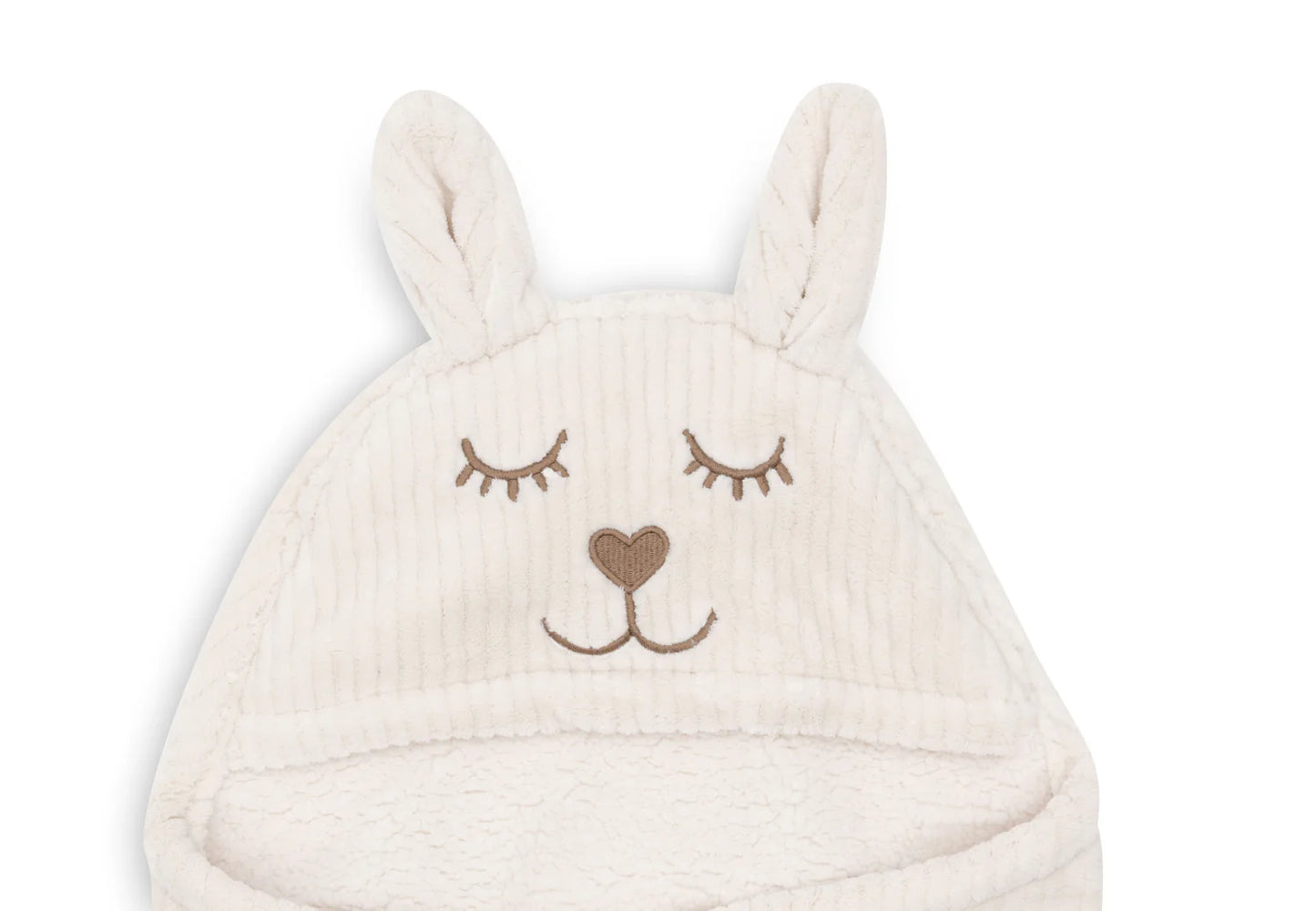 Couverture portefeuille Bunny Cloudy Rib #Oatmeal - Jollein