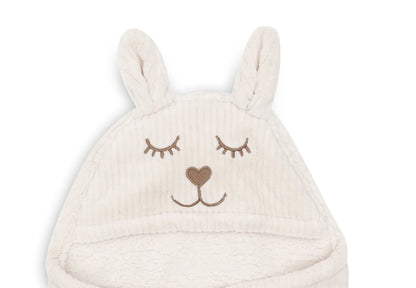 Couverture portefeuille Bunny Cloudy Rib #Oatmeal - Jollein