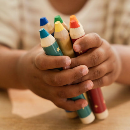 Crayons de couleur en bois - jim - Little dutch