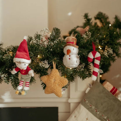 Coffret de 4 décorations de Noël en peluche Jim – Little Dutch