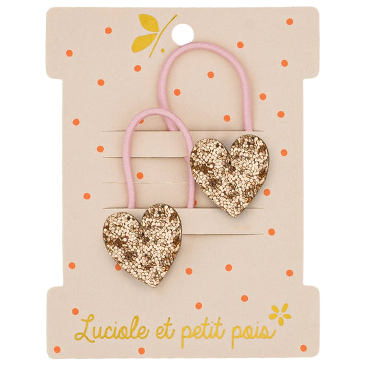 Élastiques Cœurs Roses - Luciole et Petit Pois