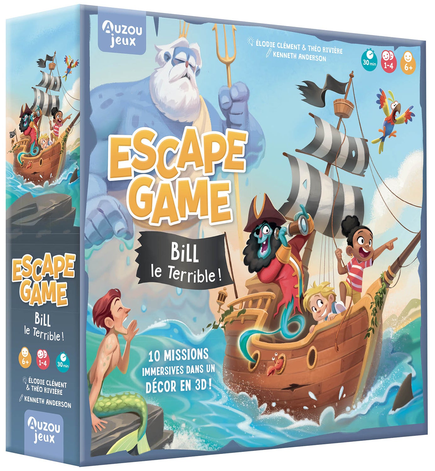 Escape game Bill le terrible! - Jeu de société Auzou