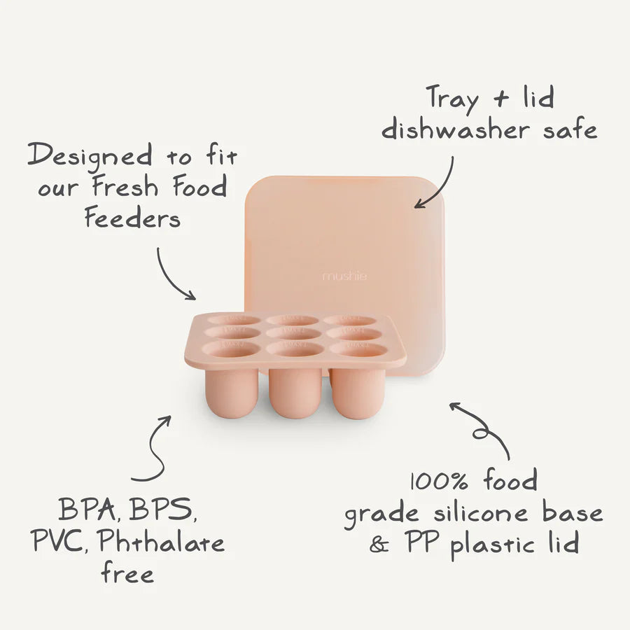Baby Food Freezer Tray Cambridge Blue - Mushie