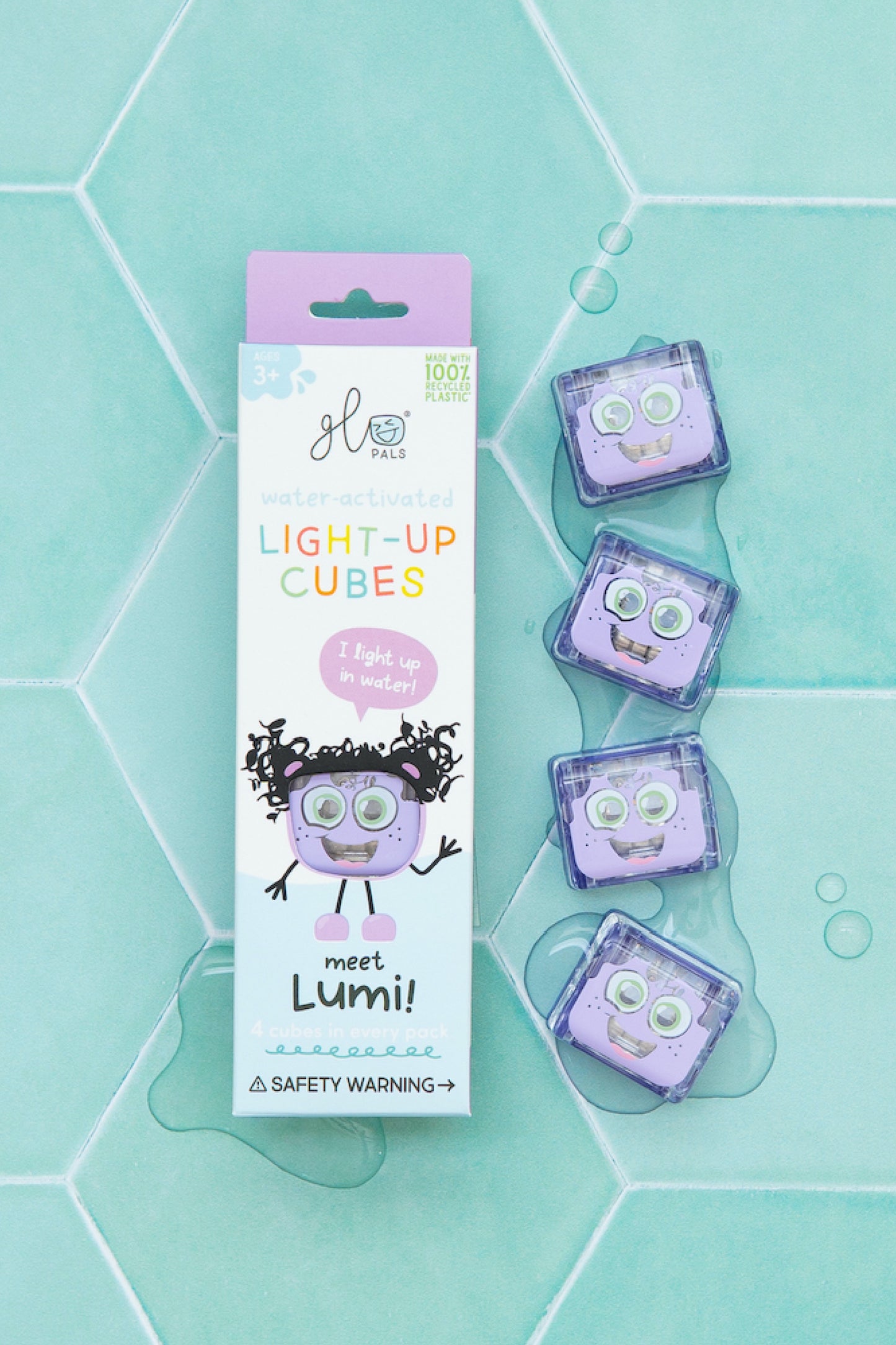 Lumi cubes lumineux violet