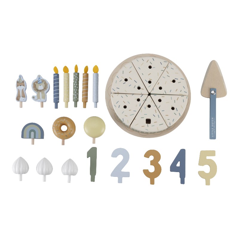 Gâteau d'anniversaire Bleu - Little Dutch