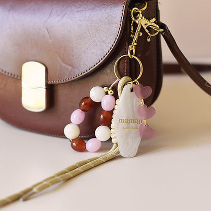 Grigri de sac / porte clé "maman adorée" - Les mignonneries