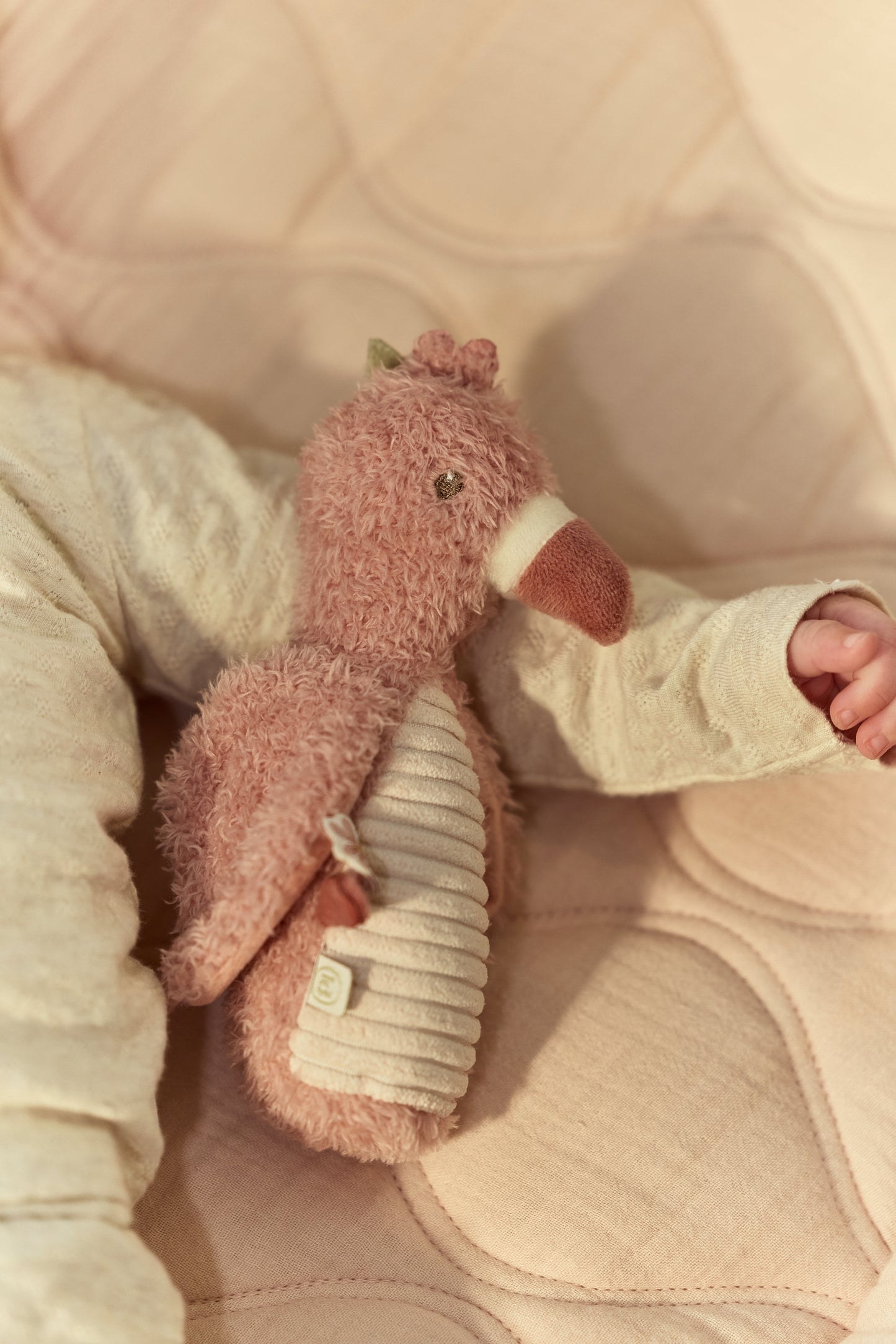 Hochet peluche Flamant Rose - Safari Friends - Little Dutch