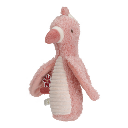 Hochet peluche Flamant Rose - Safari Friends - Little Dutch
