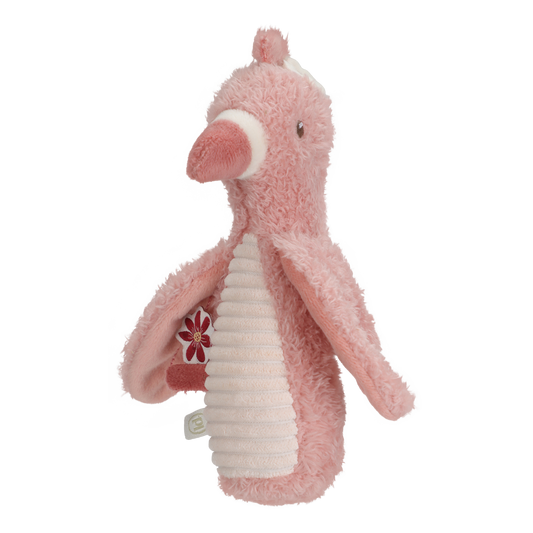 Hochet peluche Flamant Rose - Safari Friends - Little Dutch