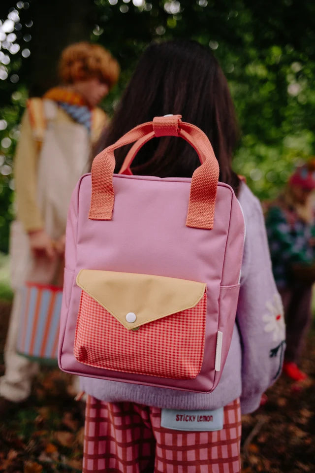 Petit sac à dos | enveloppe | rose rose| Sticky Lemon